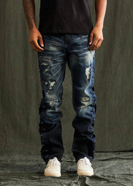 EMBELLISH DENIM - ROCKSTAR STRAIGHT FIT DENIM