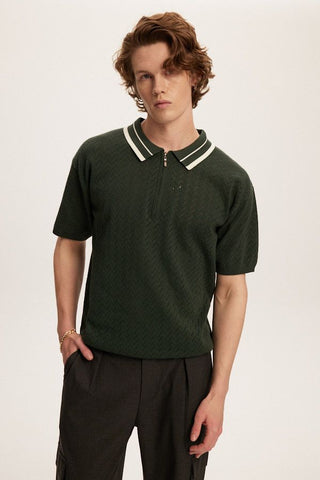 KUWALLA TEE - KNIT ZIP POLO