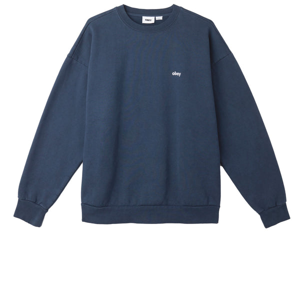 OBEY - LOWER CASE PIGMENT CREWNECK