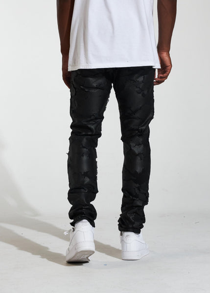 CRYSP DENIM - BLACK CRAZY DENIM