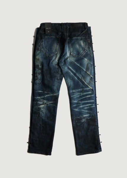 EMBELLISH DENIM - ROCKSTAR STRAIGHT FIT DENIM