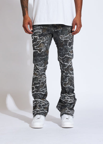 CRYSP DENIM - CAMO STACKED DENIM