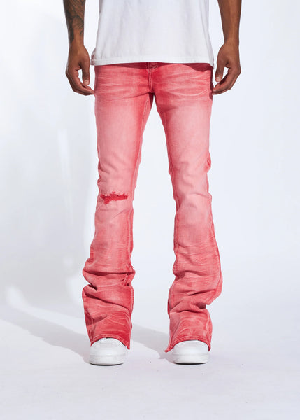 CRYSP DENIM - RED WASH STACKED DENIM