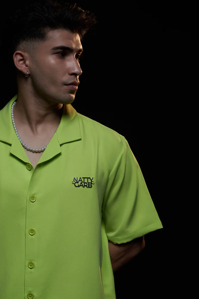 NATTY GARB - LIME CUBAN SHIRT