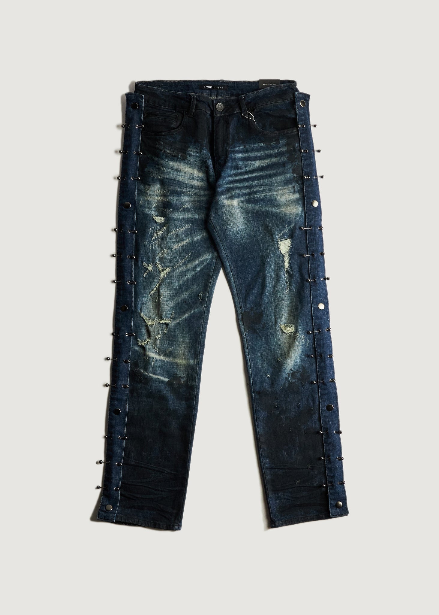 EMBELLISH DENIM - ROCKSTAR STRAIGHT FIT DENIM