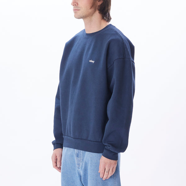 OBEY - LOWER CASE PIGMENT CREWNECK