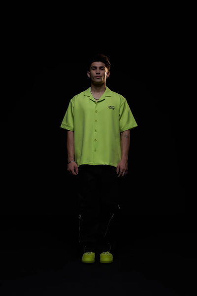 NATTY GARB - LIME CUBAN SHIRT