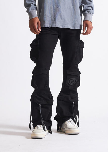 EMBELLISH DENIM - STACKED CARGOS