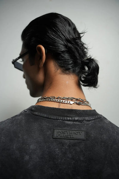 INSTICT FIRST - IRON WASHED T SHIRT