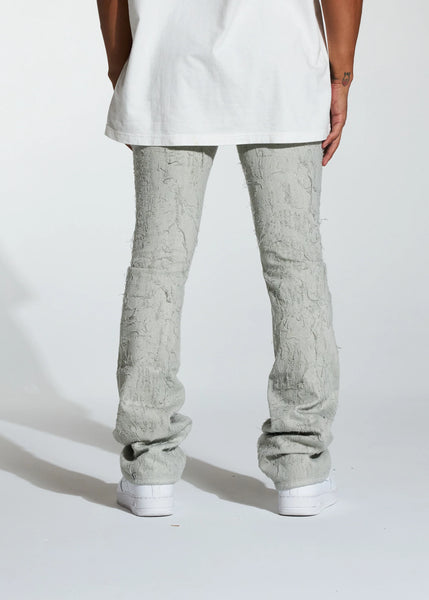 CRYSP DENIM - GREY STACKED DENIM