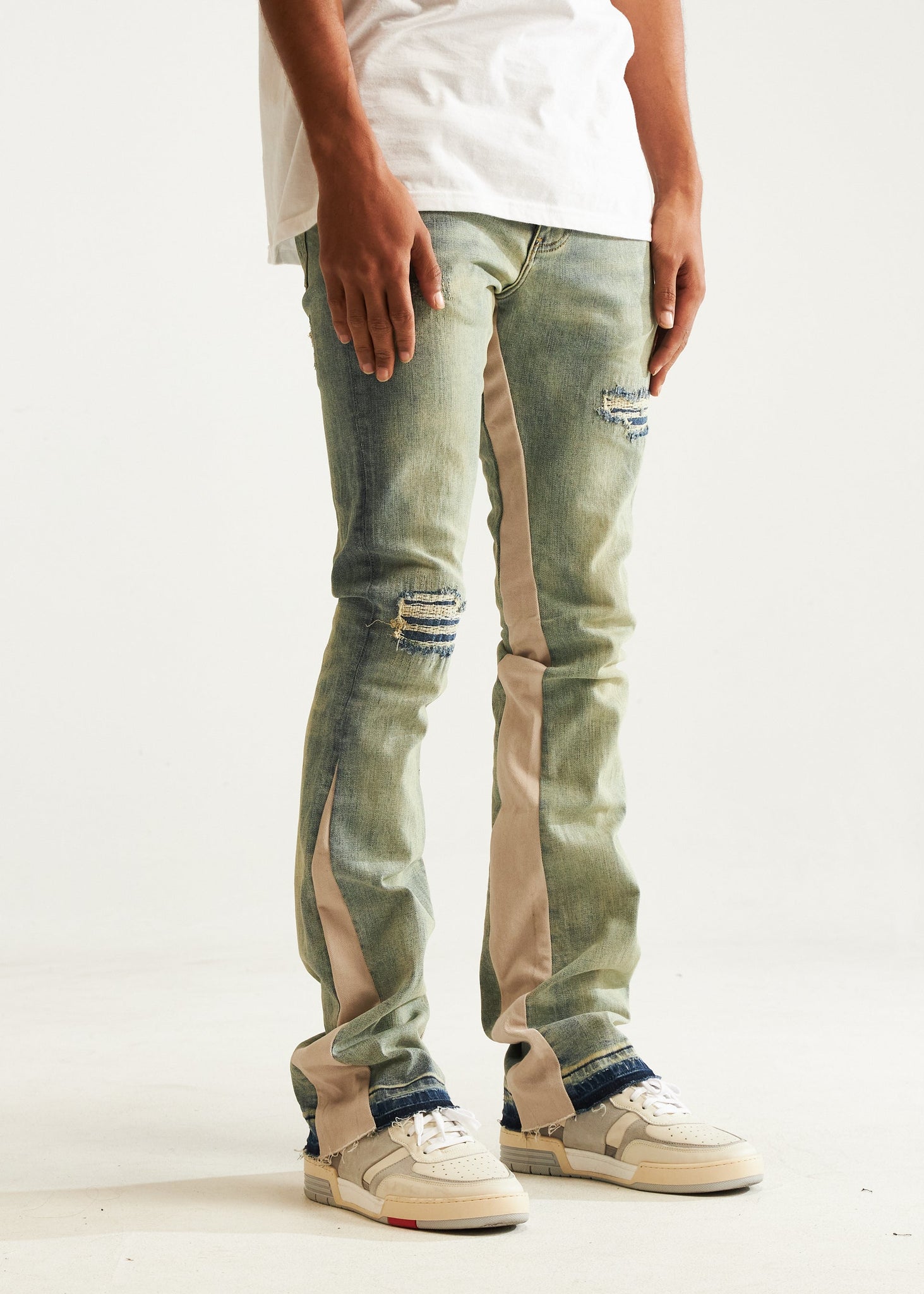 EMBELLISH DENIM - RICFLAIR STACK DENIM