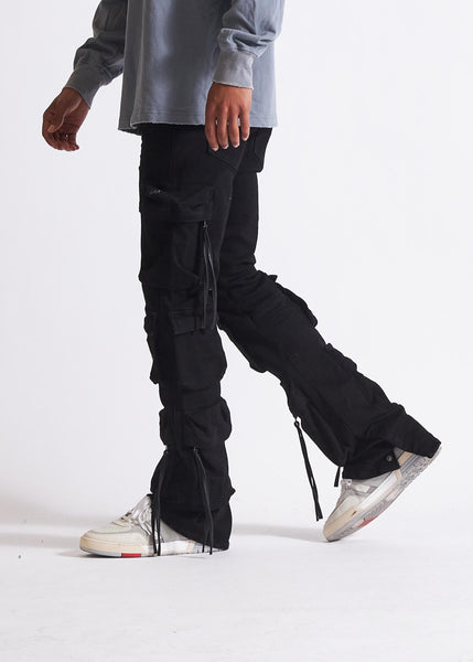 EMBELLISH DENIM - STACKED CARGOS