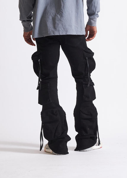 EMBELLISH DENIM - STACKED CARGOS