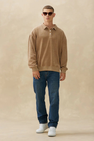 KUWALLA TEE - CHENILLE POLO SWEATER