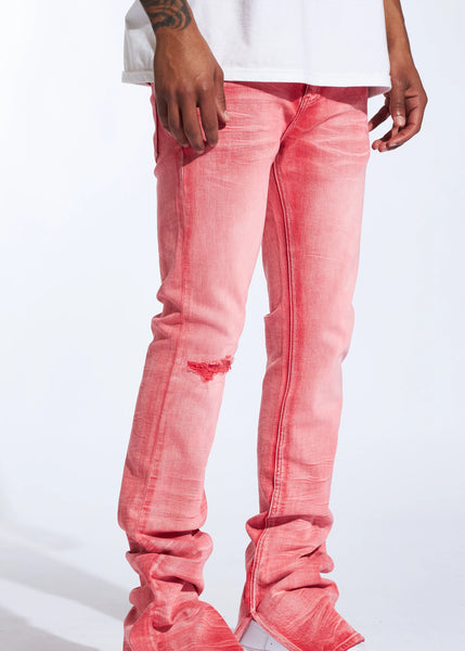 CRYSP DENIM - RED WASH STACKED DENIM