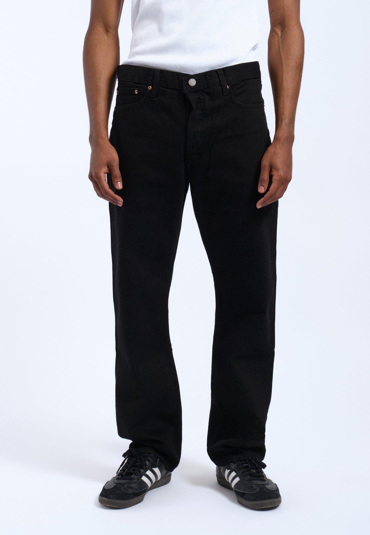 DR DENIM - BLACK STRAIGHT DENIM