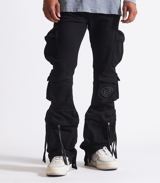 EMBELLISH DENIM - STACKED CARGOS