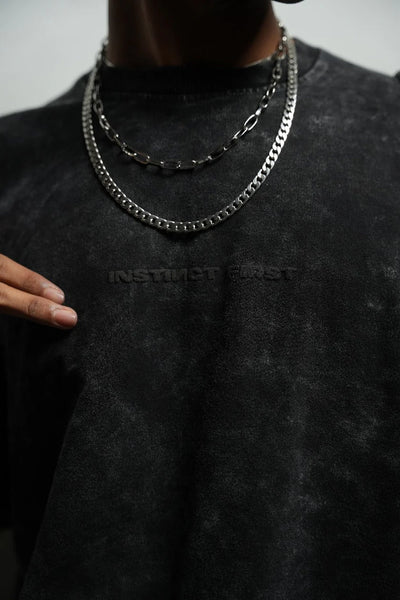 INSTICT FIRST - IRON WASHED T SHIRT