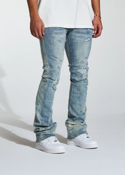 CRYSP DENIM - LIGHT WASH STACKED DENIM