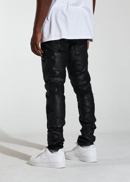 CRYSP DENIM - BLACK CRAZY DENIM