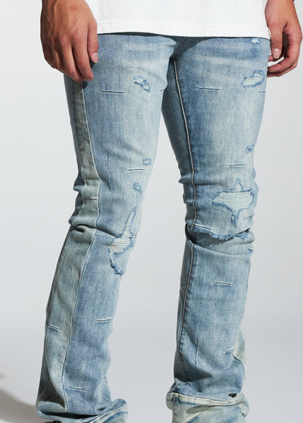 CRYSP DENIM - LIGHT WASH STACKED DENIM