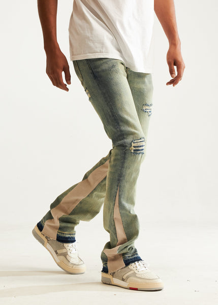 EMBELLISH DENIM - RICFLAIR STACK DENIM