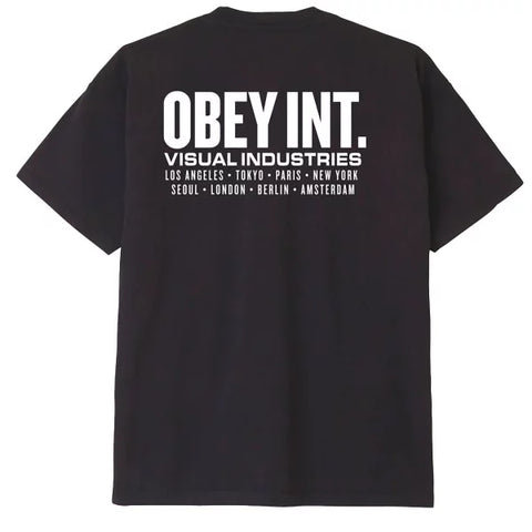 OBEY - INT. VISUAL INDUSTRIES HEAVY WEIGHT CLASSIC BOX TEE