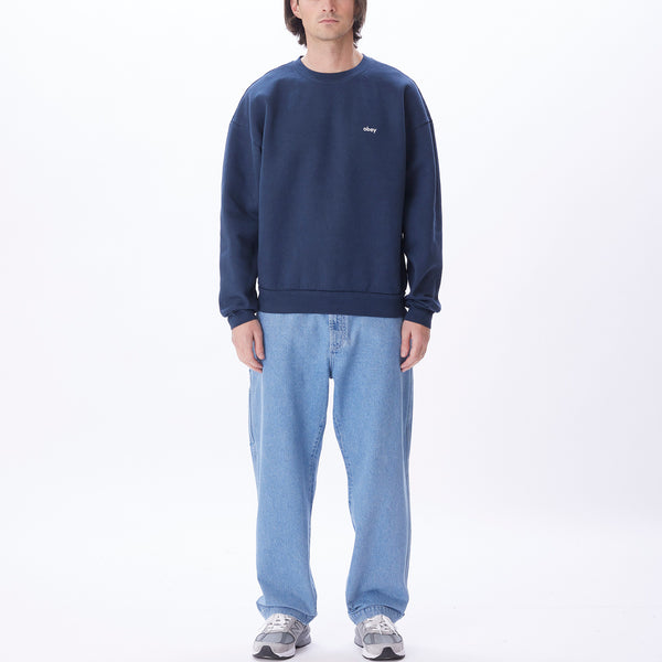 OBEY - LOWER CASE PIGMENT CREWNECK