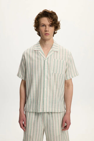 KUWALLA TEE - LINEN STRIPE SHIRT