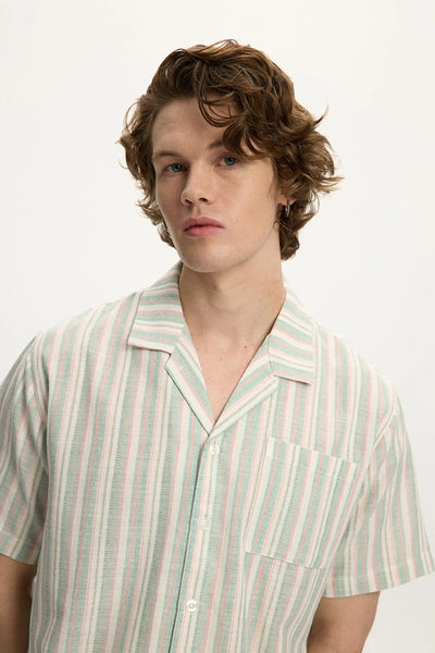 KUWALLA TEE - LINEN STRIPE SHIRT