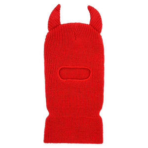 DESIGNER SPORTY - DEVIL HORNS EAR SKI MASK BALACLAVAS