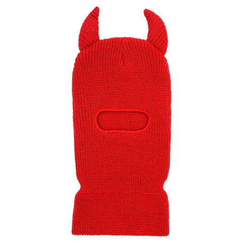 DESIGNER SPORTY - DEVIL HORNS EAR SKI MASK BALACLAVAS