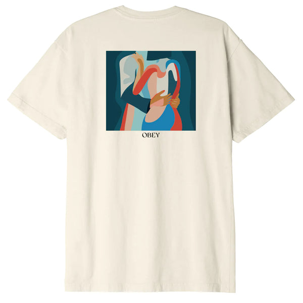 OBEY - HOLD ON ORGANIC COTTON T SHIRT
