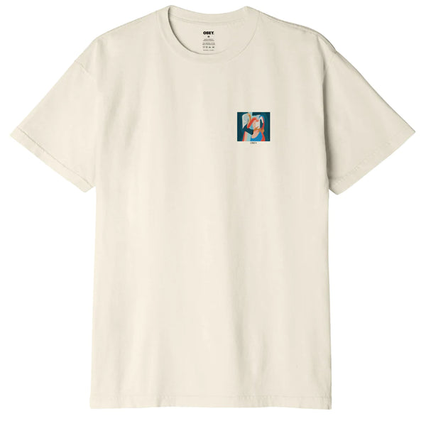 OBEY - HOLD ON ORGANIC COTTON T SHIRT