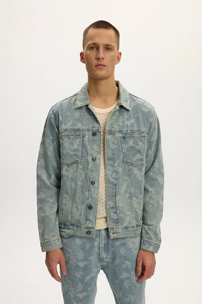 KUWALLA TEE - BAGGY FLORAL  EMBROIDERY CANADIAN TUXEDO