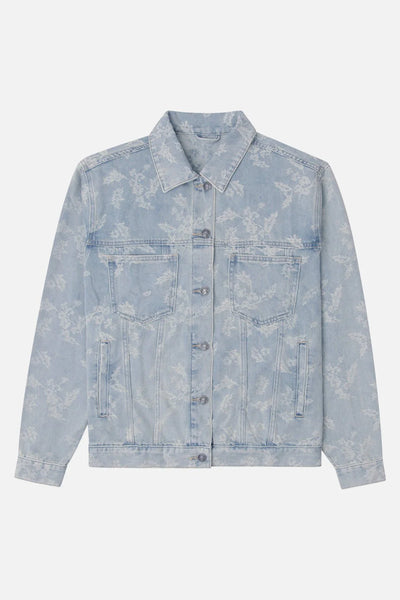 KUWALLA TEE - BAGGY FLORAL  EMBROIDERY CANADIAN TUXEDO