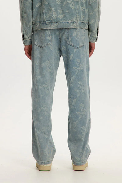 KUWALLA TEE - BAGGY FLORAL  EMBROIDERY CANADIAN TUXEDO