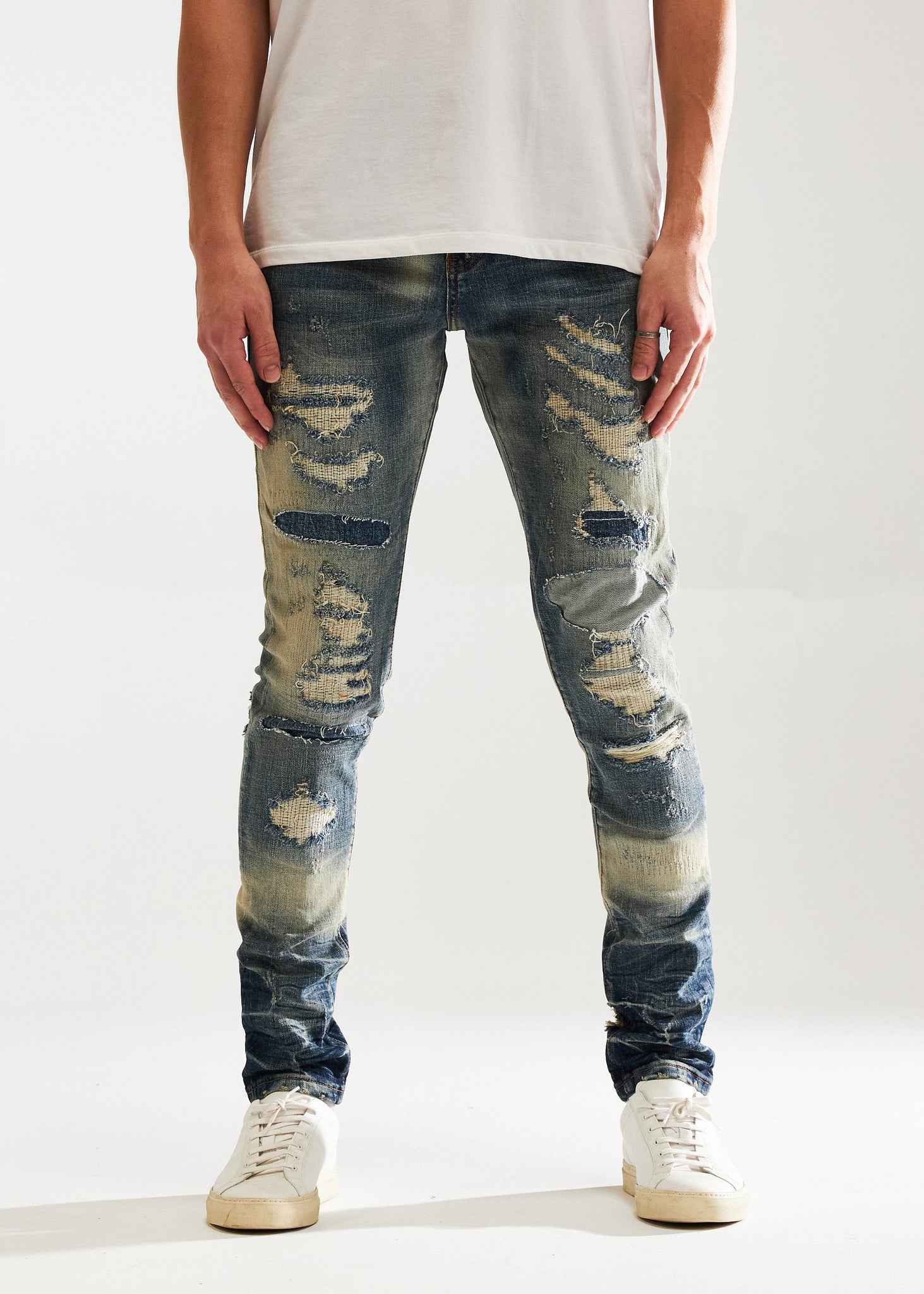 EMBELLISH DENIM - RIPPED AND PATCHED